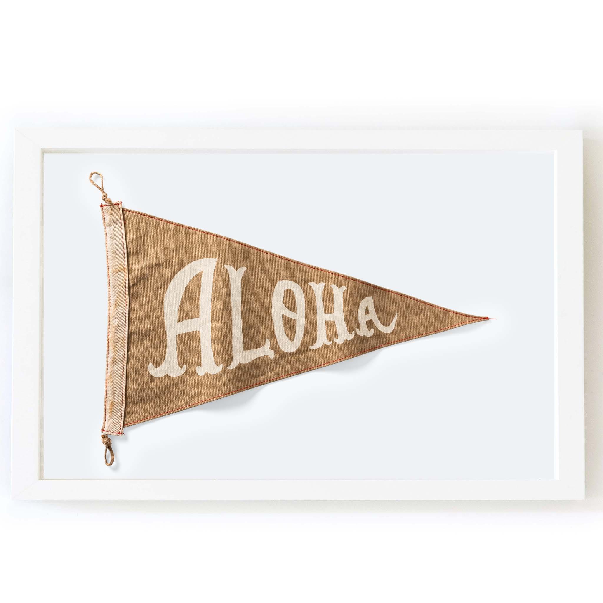 Aloha Flag in Tan