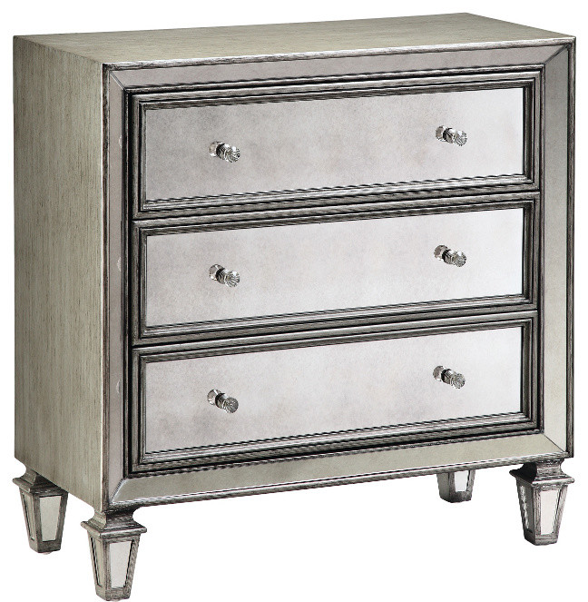 Lana 3 Drawer Accent Chest   Transitional   Accent Chests And Cabinets   by GwG Outlet  Houzz