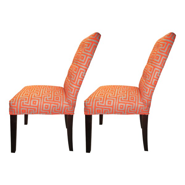 Greece Atomic 6-button Tufted Dining Chairs (Set of 2) - 21 inches w. x 26 inches d. x 39 inches h