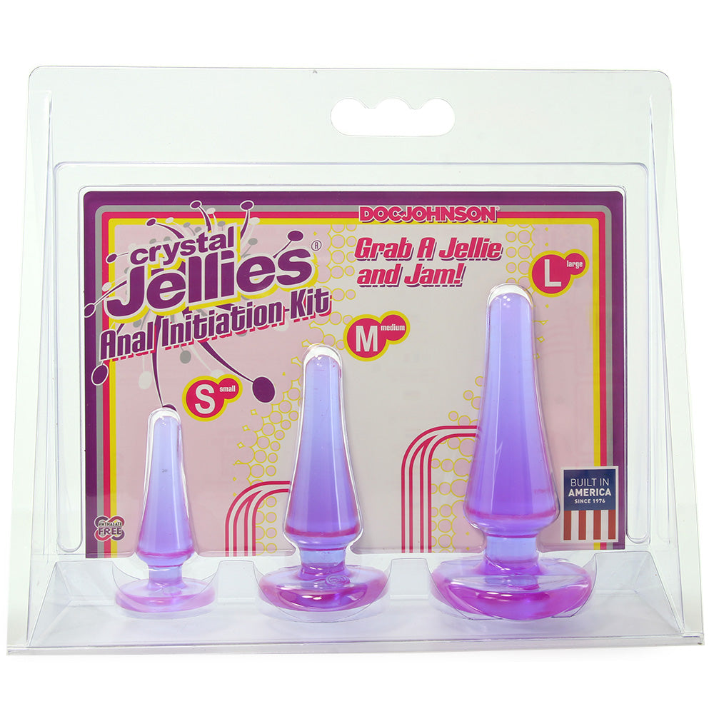 Crystal Jellies Anal Initiation Kit in Purple