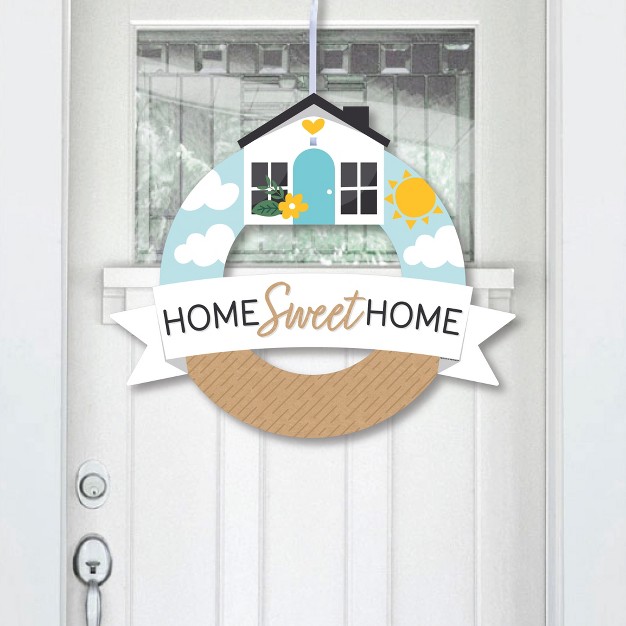 Big Dot Of Happiness Welcome Home Housewarming Outdoor New Sweet Home Decor Front Door Wreath