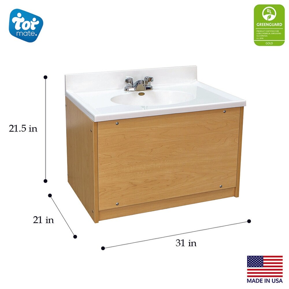 Tot Mate Double Laminate Floor Vanity   49\