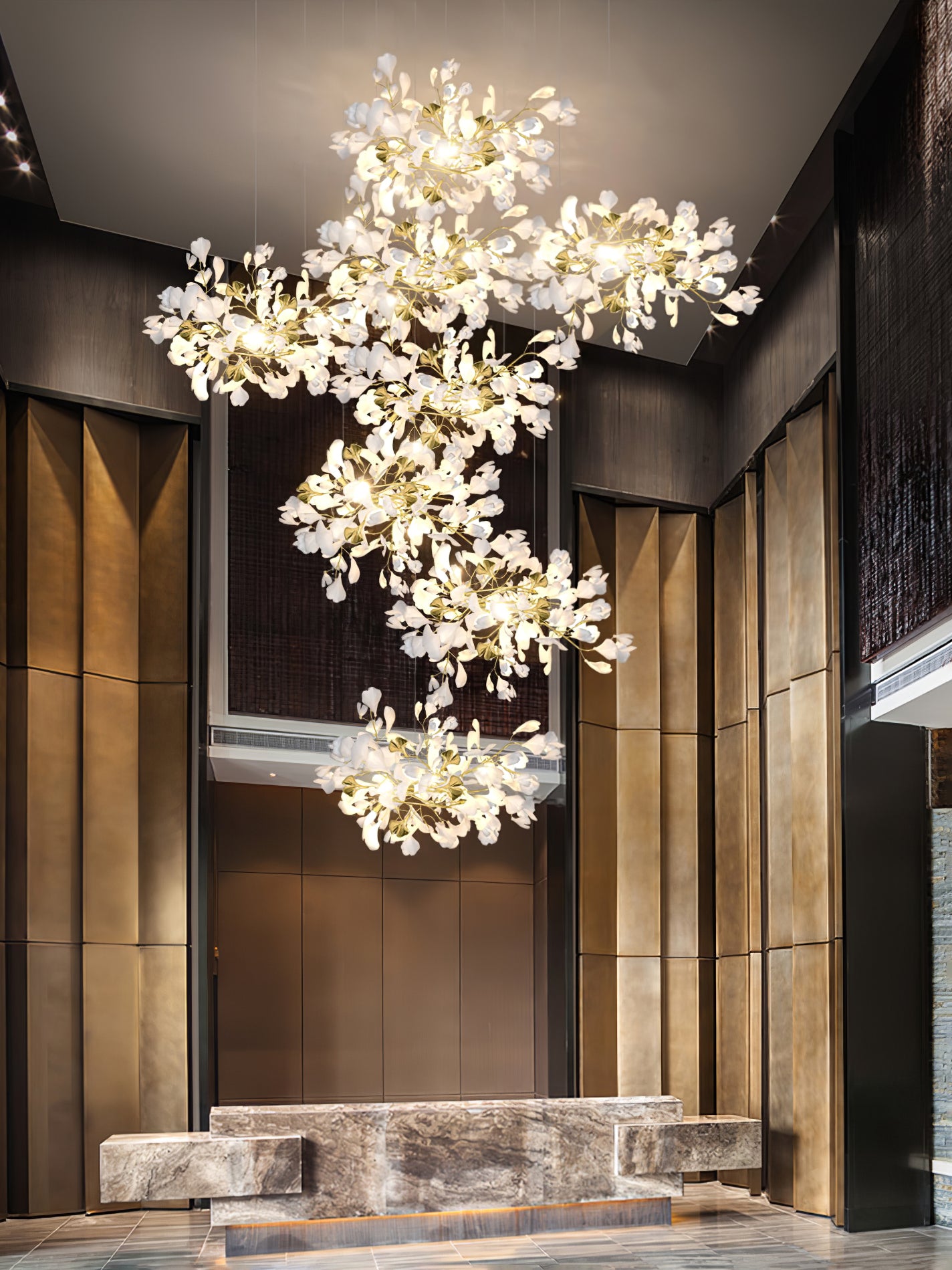 Gingko Leaves Chandelier