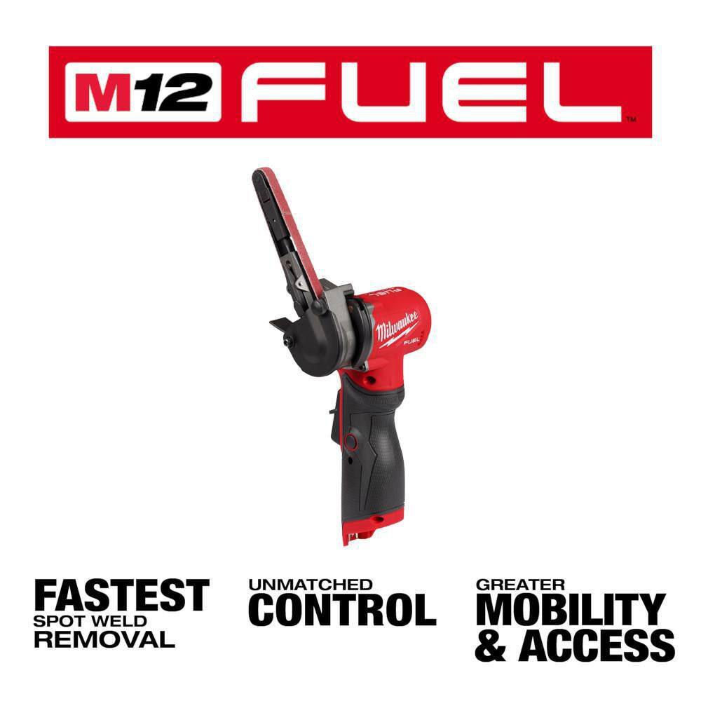 MW M12 FUEL 12V Lithium-Ion Brushless Cordless 38 in. x 13 in. Bandfile (Tool-Only) 2483-20