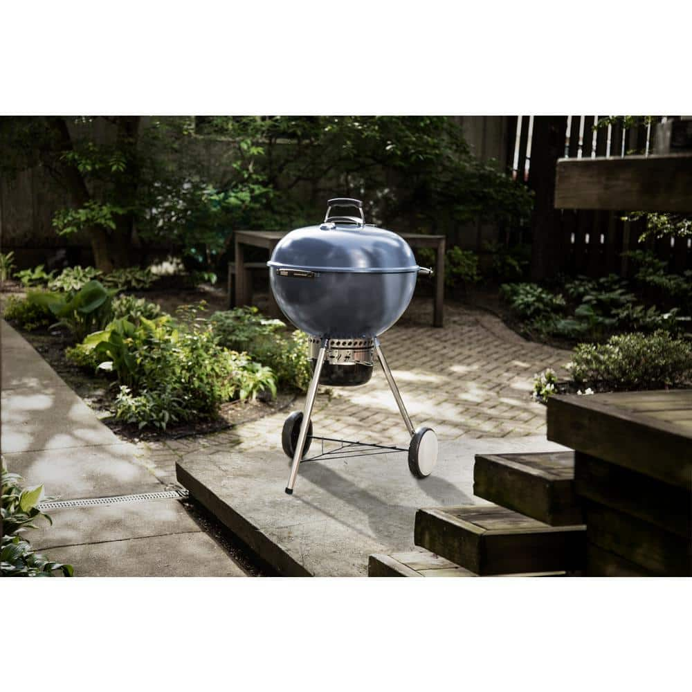 Weber 22 in. Master-Touch Charcoal Grill in Slate Blue 14513601