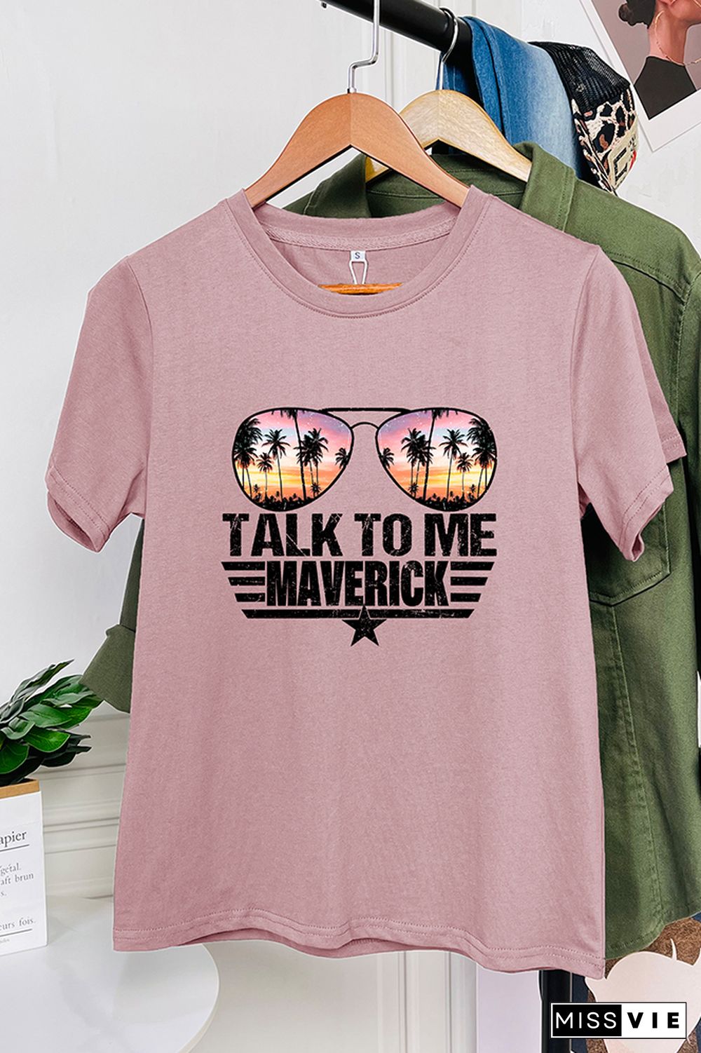 Talk To Me Goose Graphic Tee Short Sleeves Wholesale