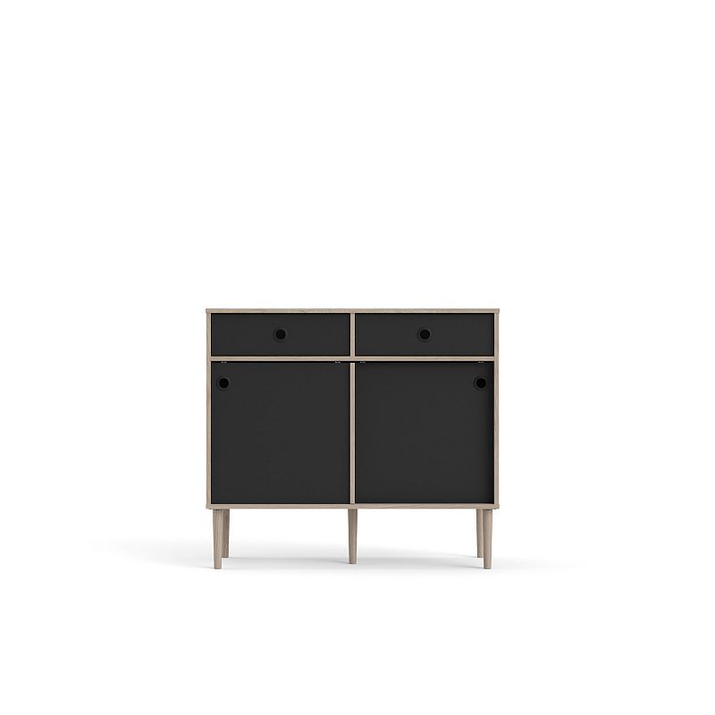 Tvilum 2 Drawer Sideboard with 2 Sliding Doors