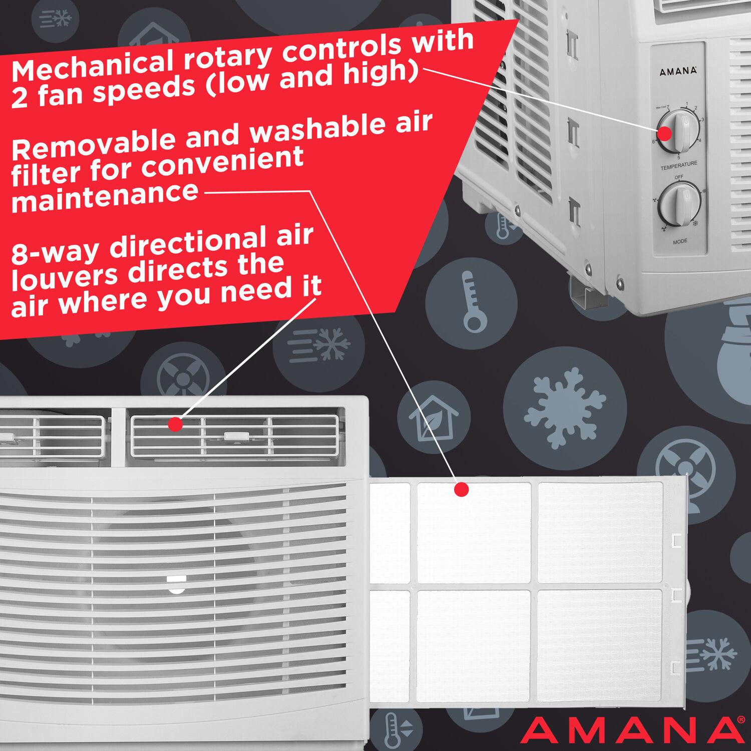 Amana 5，000 BTU 115V Window Air Conditioner with Mechanical Controls