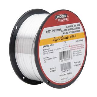 Lincoln Electric 0.035 in. Superglaze 5356 Aluminum Welding Wire (1 lb. Spool) ED030312