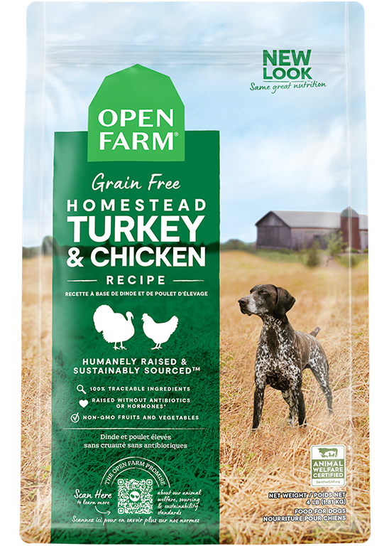 Open Farm Grain Free Homestead Turkey and Chicken Recipe Dry Dog Food