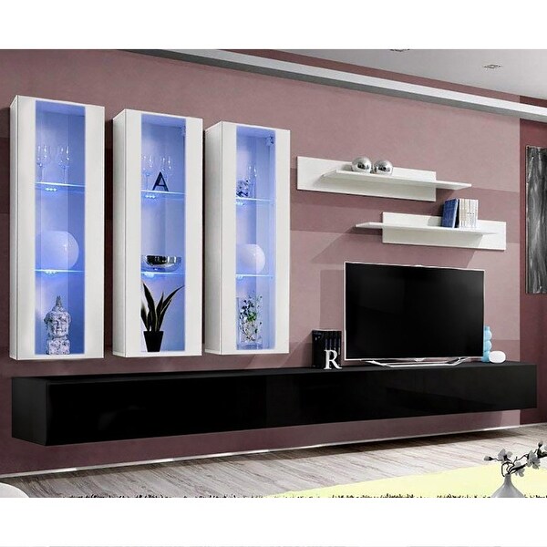 Fly E3 30TV Wall Mounted Floating Modern Entertainment Center