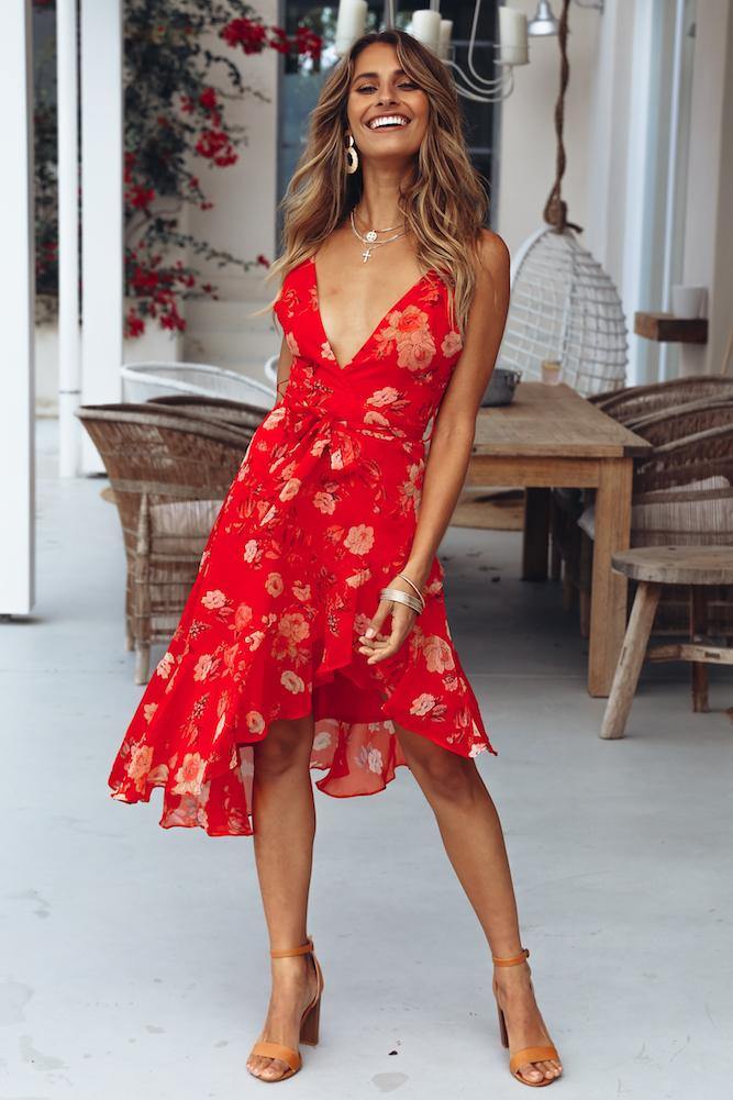 Nights In Dubai Dress Red