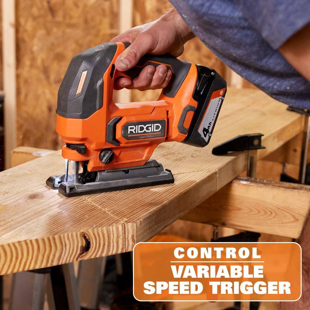 RIDGID 18V Cordless Jig Saw (Tool Only) R86345B