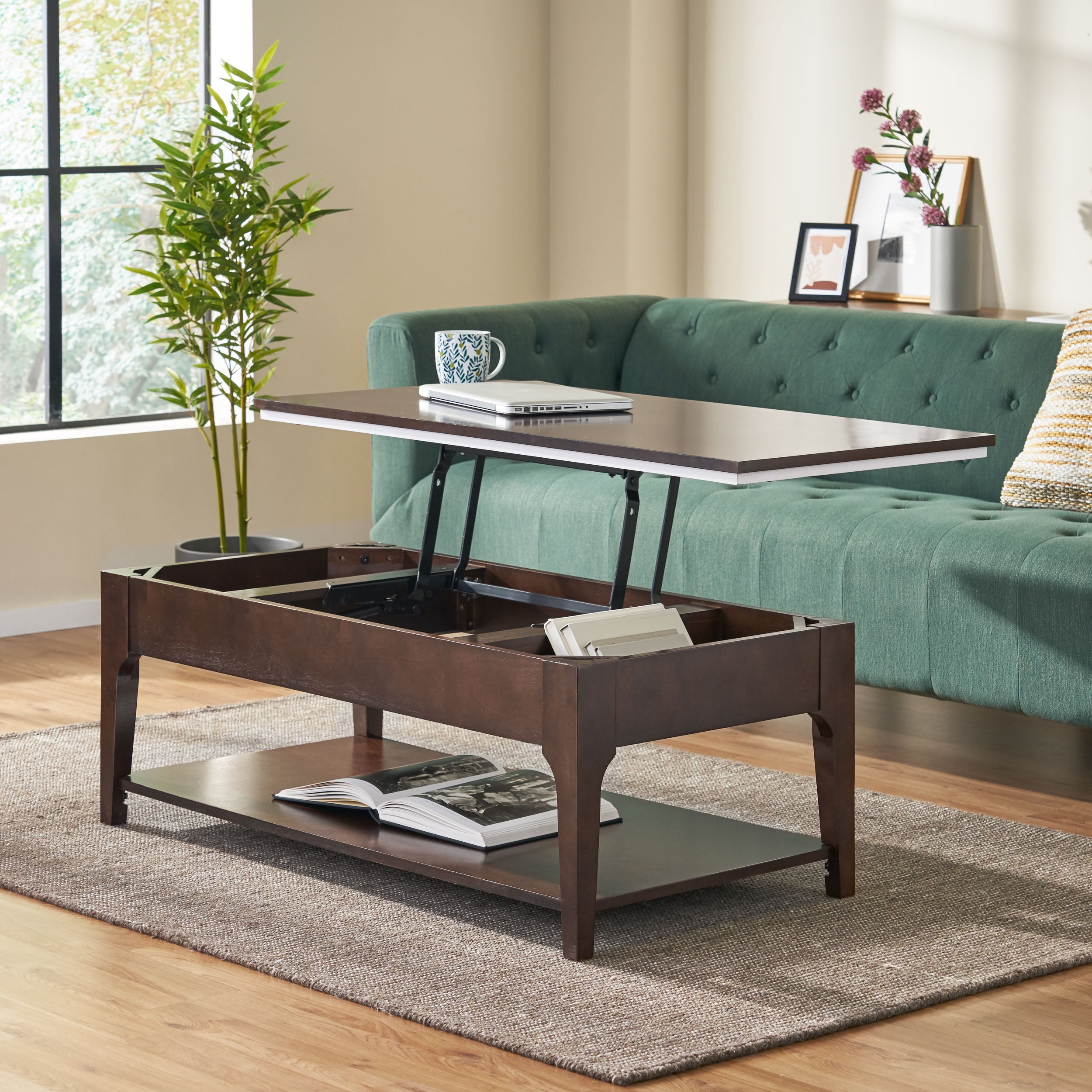 Adeel Transitional Lift-Top Coffee Table