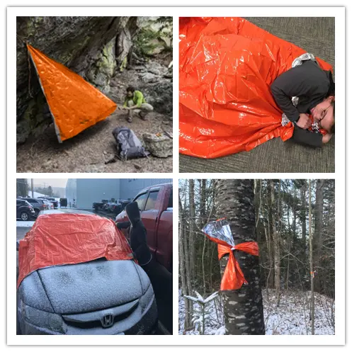 Emergency blankets for survival gear and equipment  Suitable