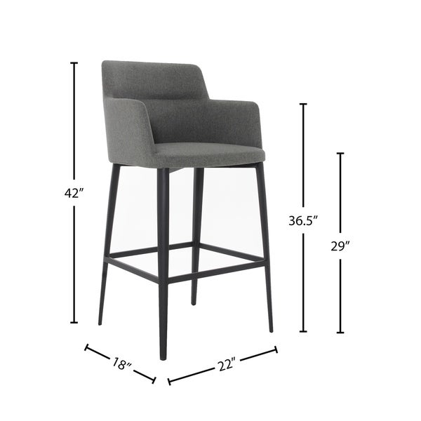 Williamsburg Modern Upholstered Bar Stool (25-inch/ 29-inch)