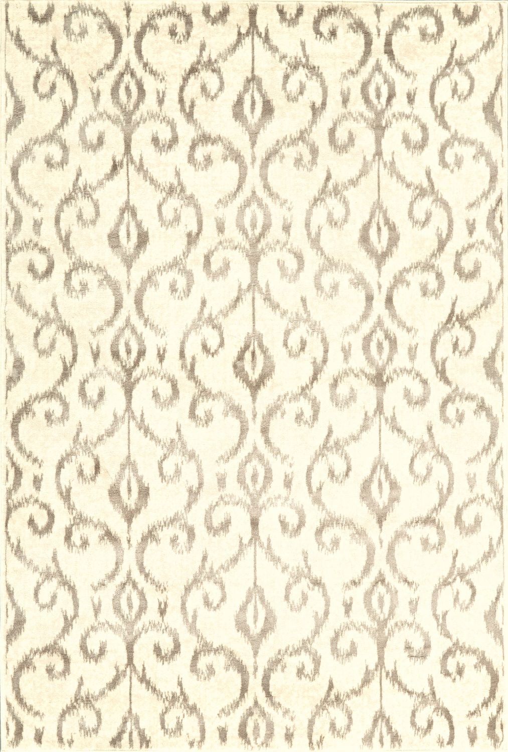 Nahele Cream and Gray Rug by BD Fine