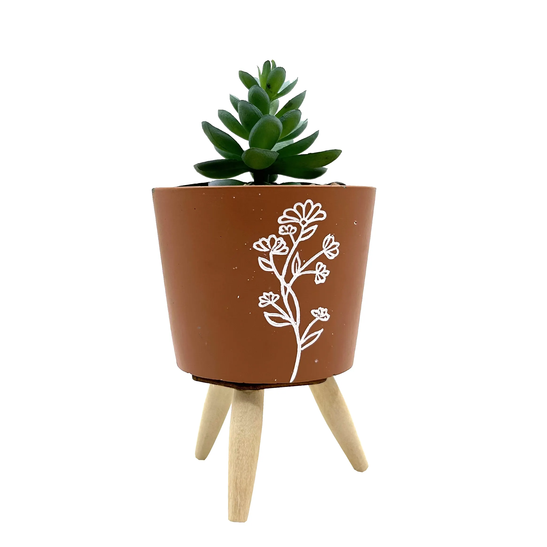 Mini Cement Artificial Flowers Plant Pots Garden Supplies