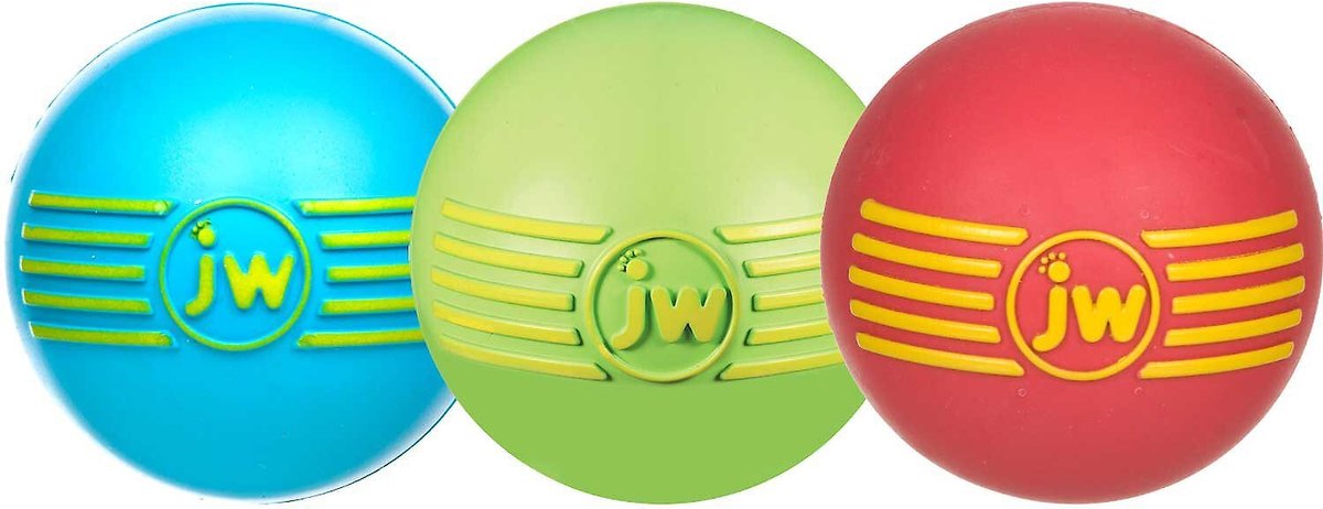 JW Pet iSqueak Ball Dog Toy， Color Varies