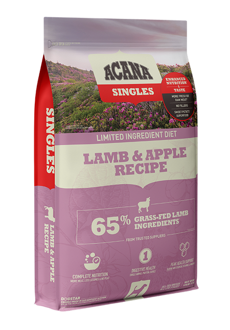 ACANA Singles Lamb and Apple Recipe Grain Free Dry Dog Food