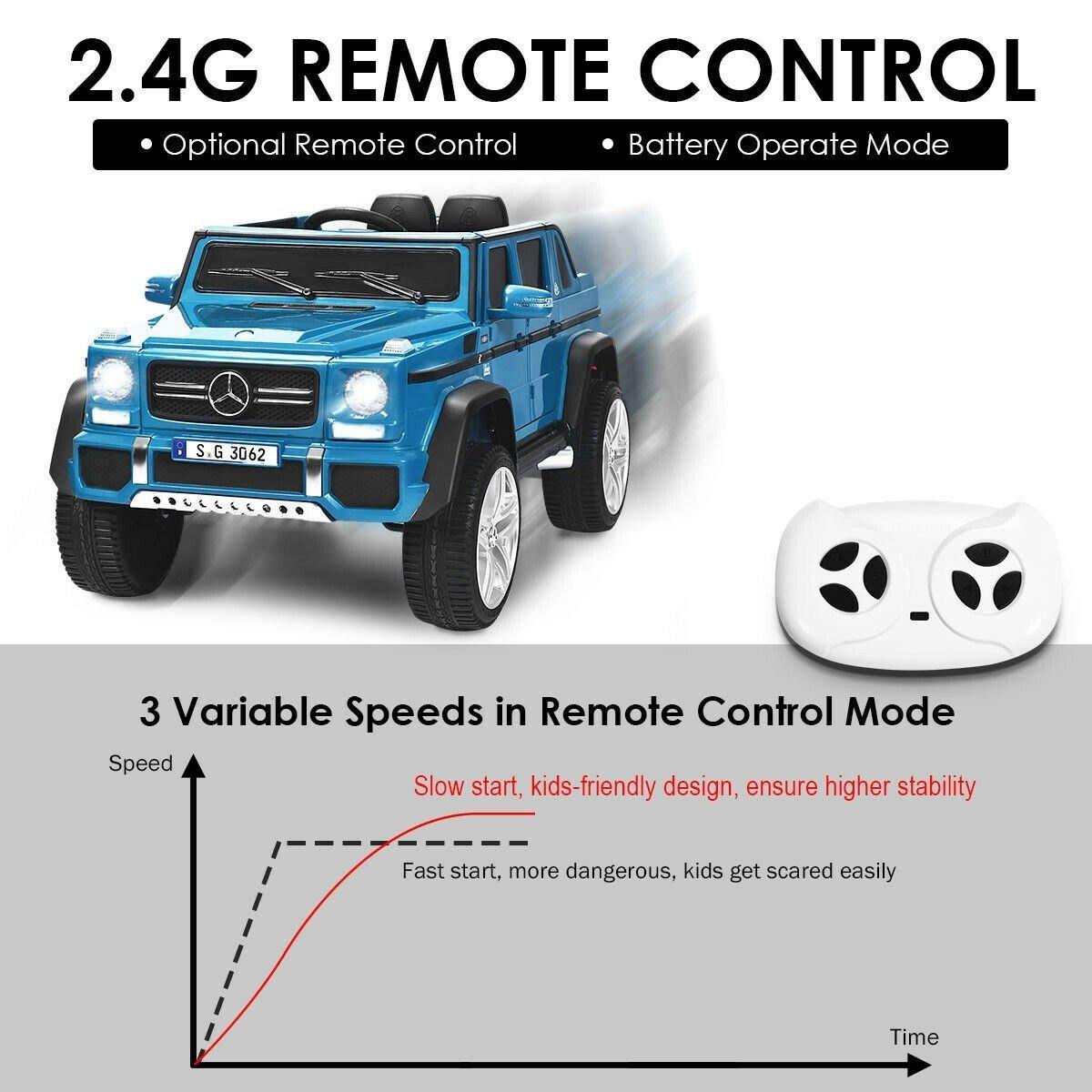 Costzon Ride on Car, Licensed Mercedes-Benz Maybach G650S, 12V Battery Powered Toy