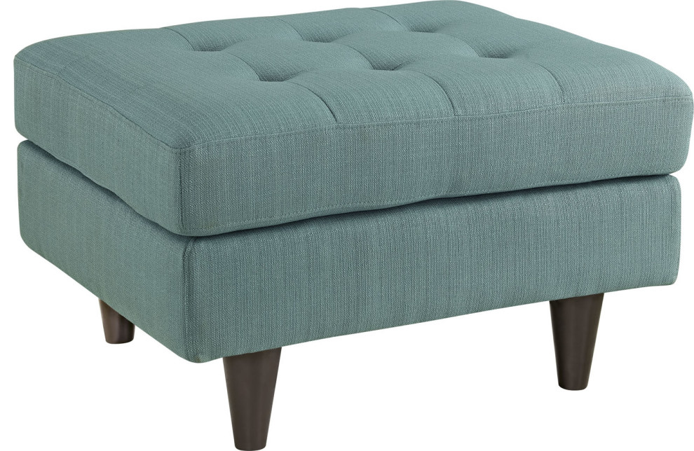 Miles Upholstered Ottoman   Midcentury   Footstools And Ottomans   by HedgeApple  Houzz