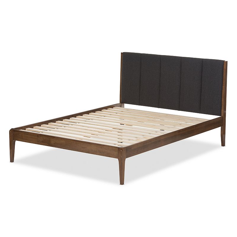 Baxton Studio Ember Mid-Century Upholstered Bed