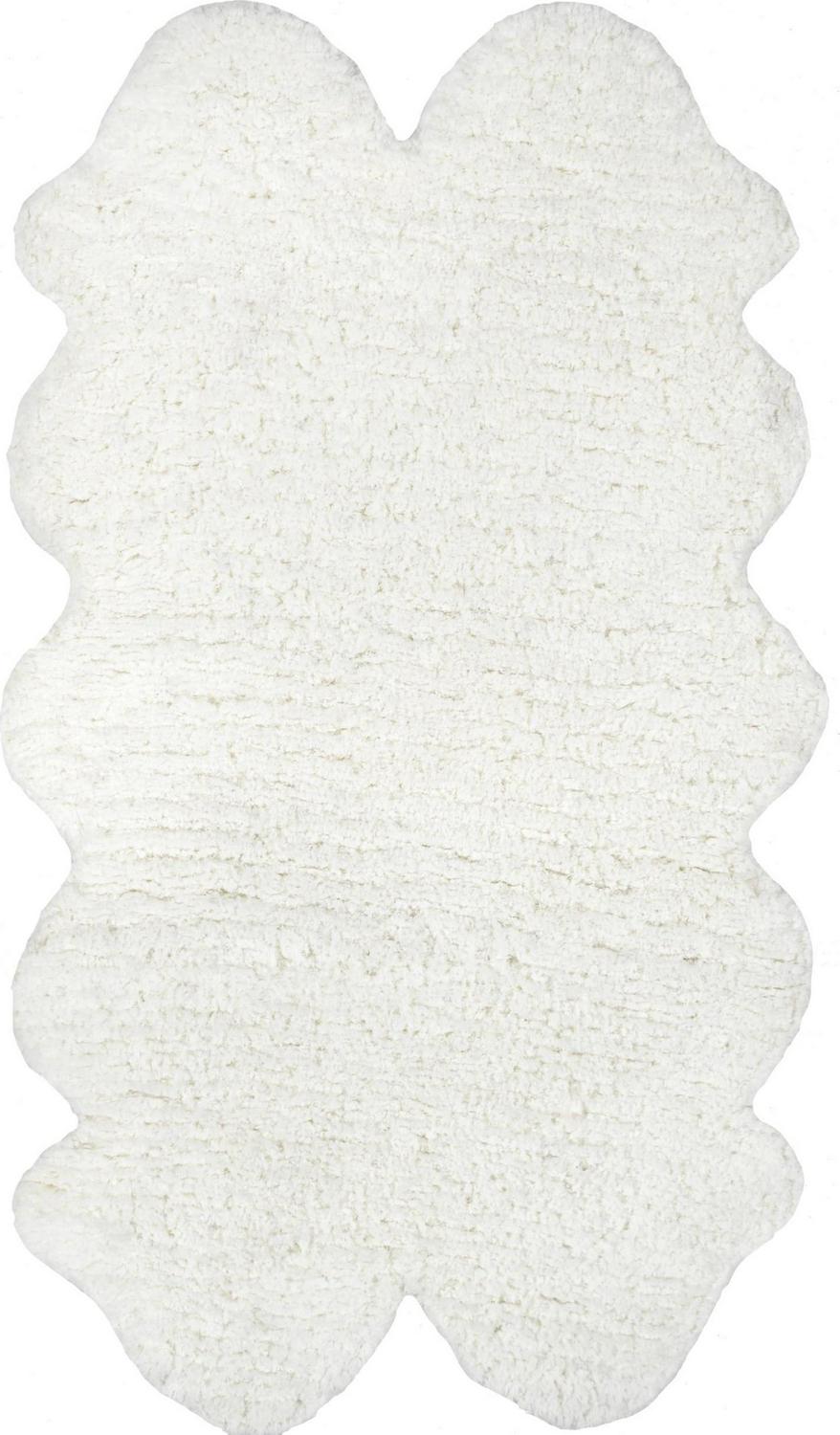 nuLOOM Quarto Faux Sheepskin Shag Area Rug， 3and#8242; 6 x 6and#8242;， Natural