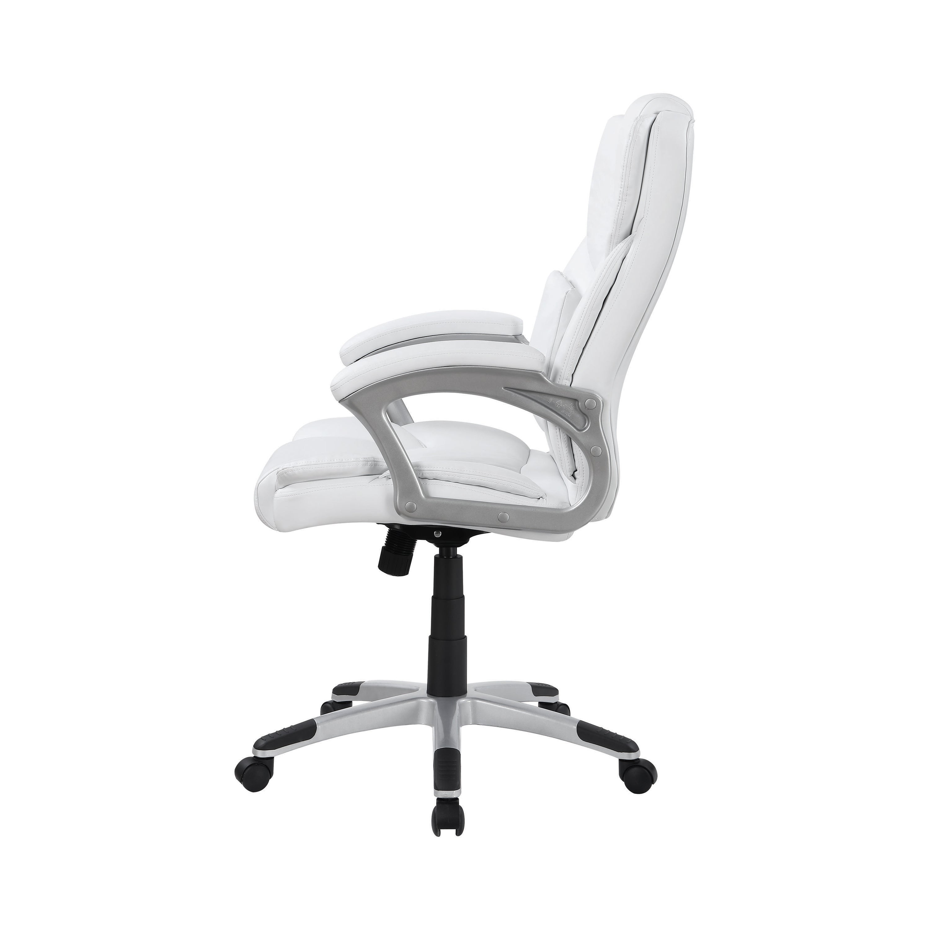 Kaffir Upholstered Adjustable Home Office Desk Chair White-801140