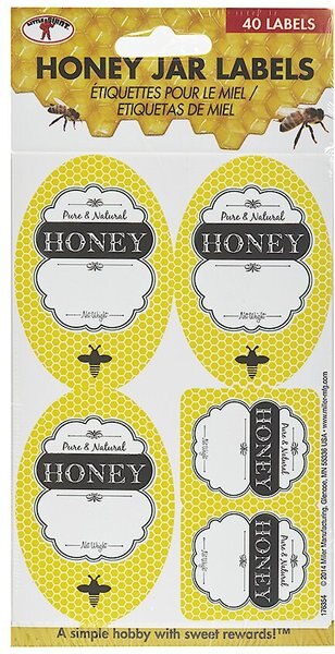 Little Giant Honey Jar Bee Labels