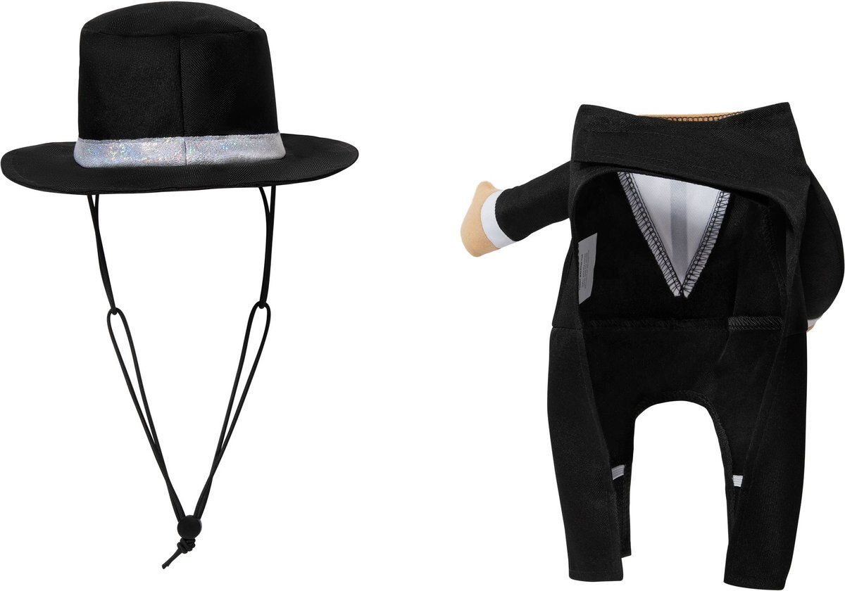 Frisco Front Walking New Years Tuxedo Dog and Cat Costume