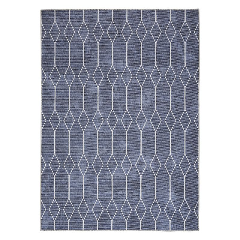 Nicole Curtis Series 1 Modern Geometric Washable Indoor Area Rug