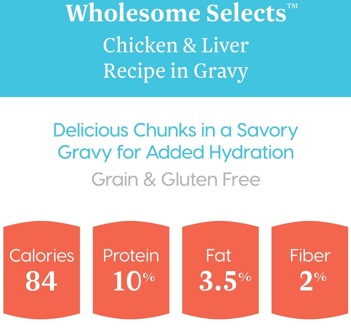 Solid Gold Wholesome Selects with Real Chicken and Liver Recipe in Gravy Grain-Free Canned Cat Food