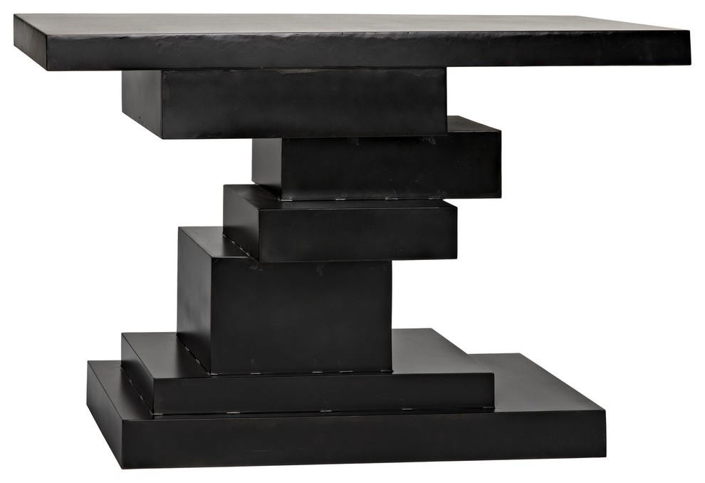 NOIR Furniture  Platoon Console  Black Metal   Contemporary   Console Tables   by HedgeApple  Houzz