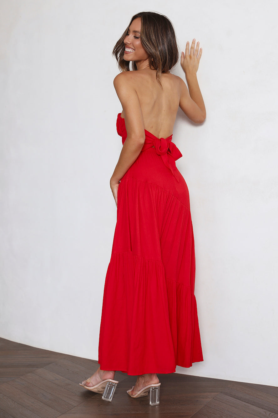 Daydream Look Maxi Dress Red