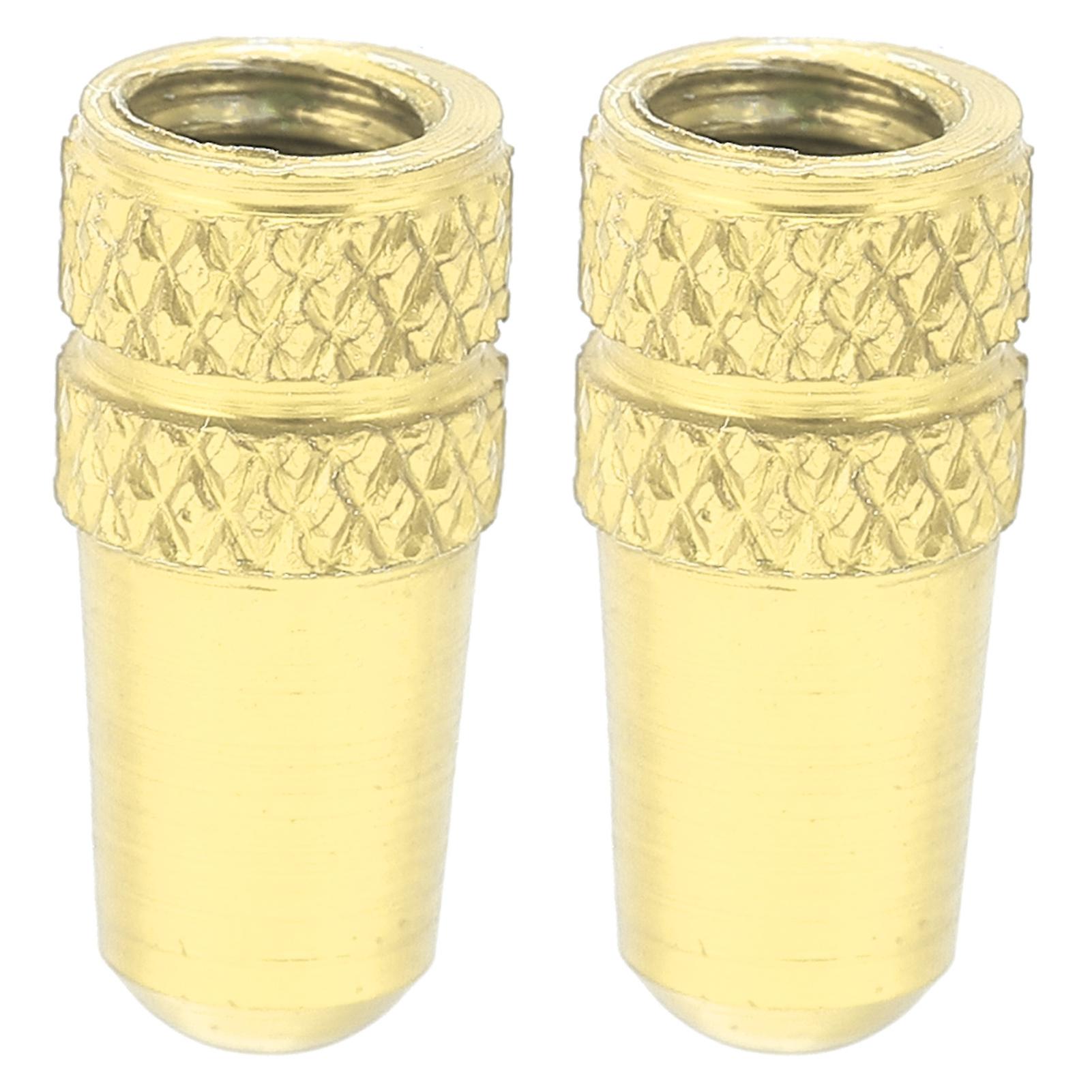 2pcs Presta Valve Caps Bicycle Valve Stem Cover Aluminum Alloy Bike Tire Valve Caps Dust Coversgold