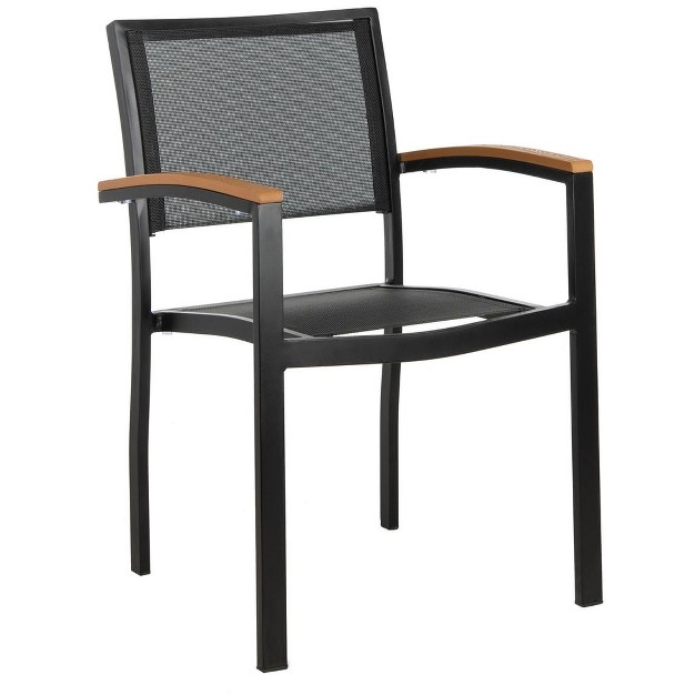 Kaelan Chair set Of 2 Black brown Safavieh