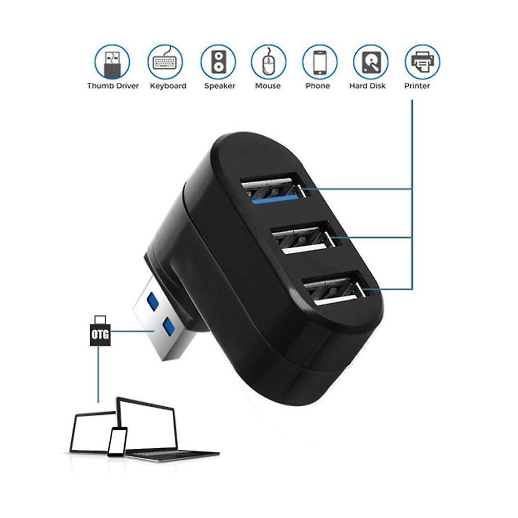 Mini 3 Ports Usb 3.0 Hub High Speed Data Transfer Splitter Box Adapter For Pc Laptop Usb Hub 3/6 Port Usb Hub