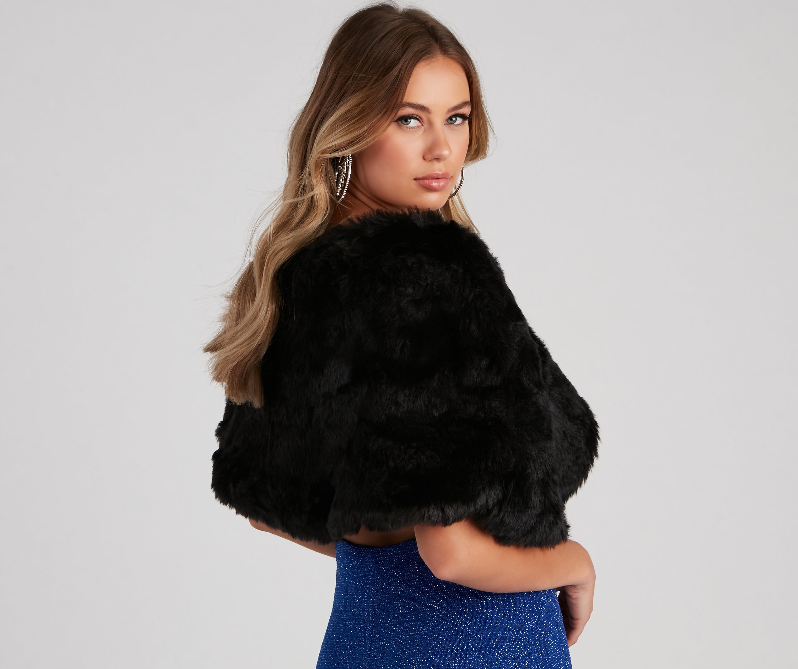 Luxe Life Faux Fur Shawl