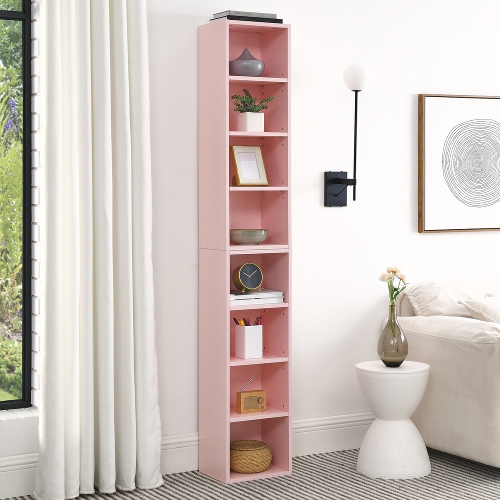 8 Tier Storage Cabinet with Adjustable Shelves