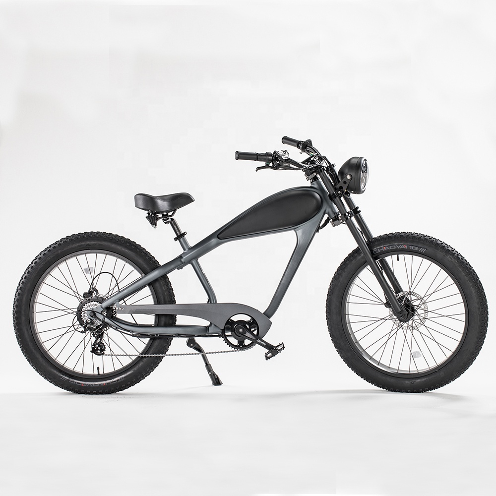 2022 powerful electric bicycle 750w retro cruiser ebike fat e bikes with long range from china