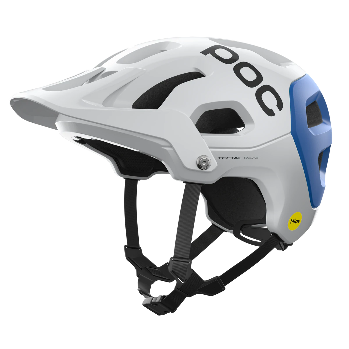 POC Tectal Race MIPS MTB Helmet - Hydrogen White-Opal Blue Metallic-Matt