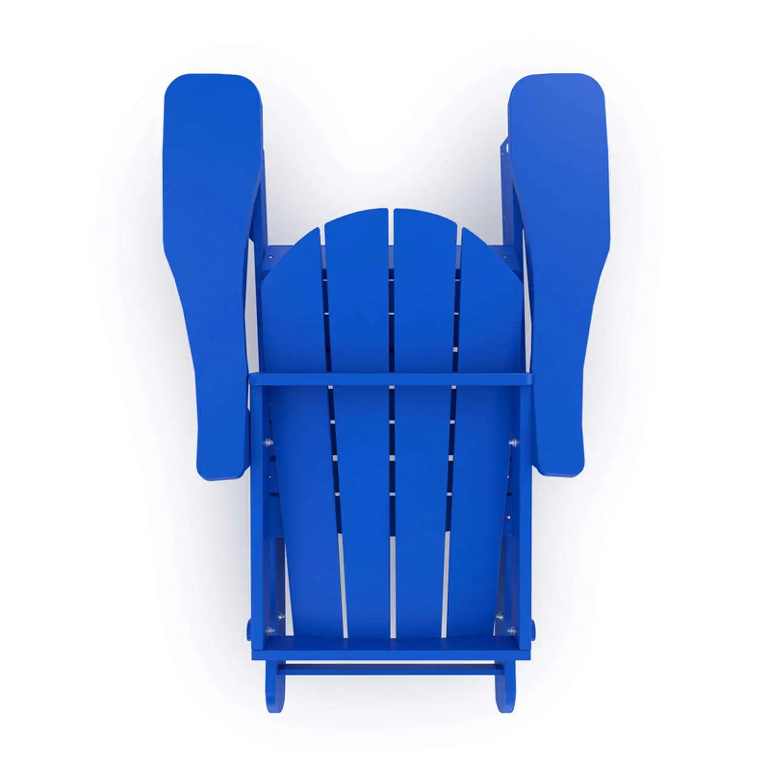 Leisure Line Blue HDPE Frame Adirondack Chair