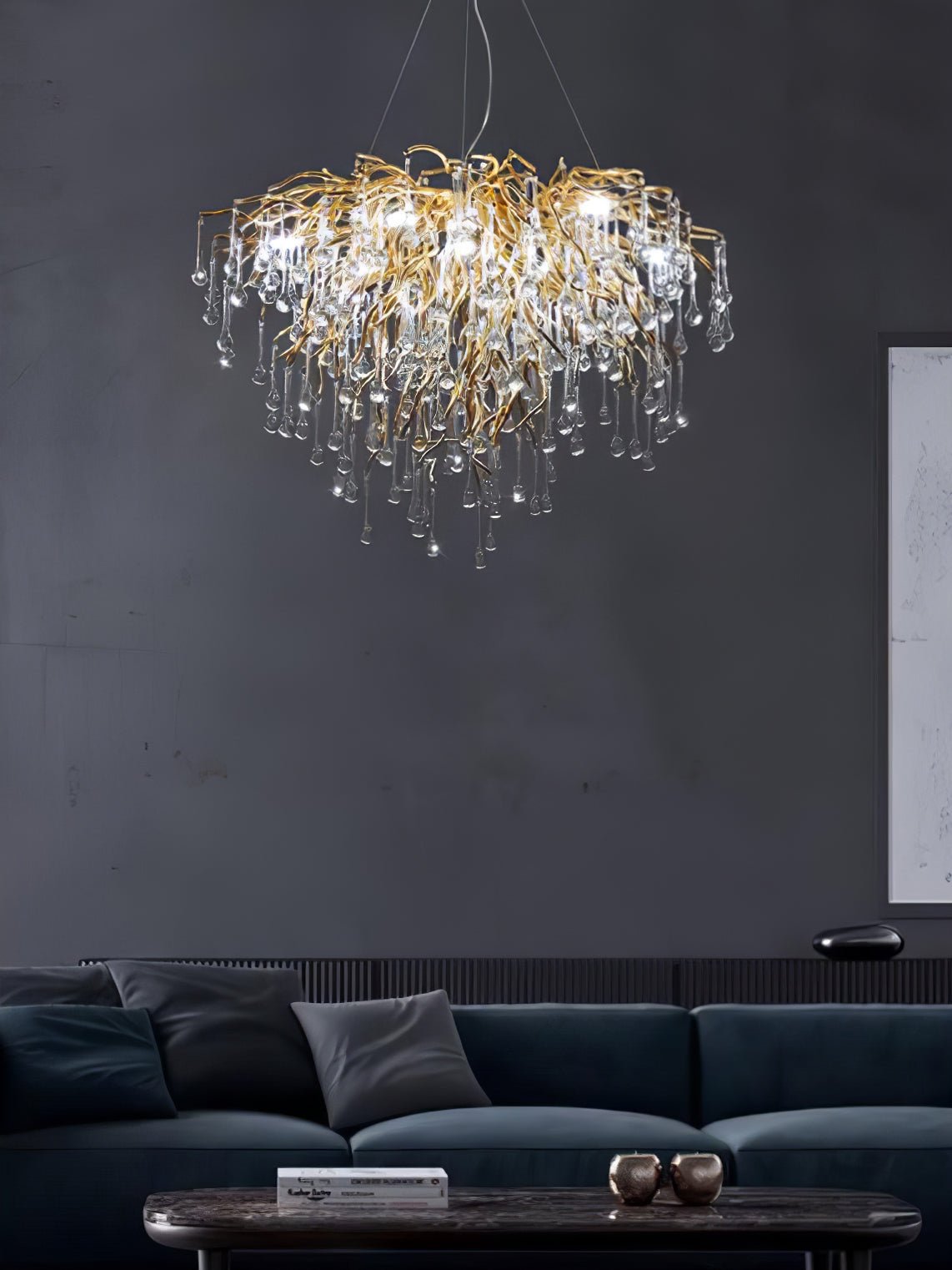 Teardrop Crystal Chandelier