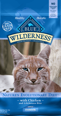 Blue Buffalo Wilderness Indoor Chicken Adult Dry Cat Food， 11 lbs