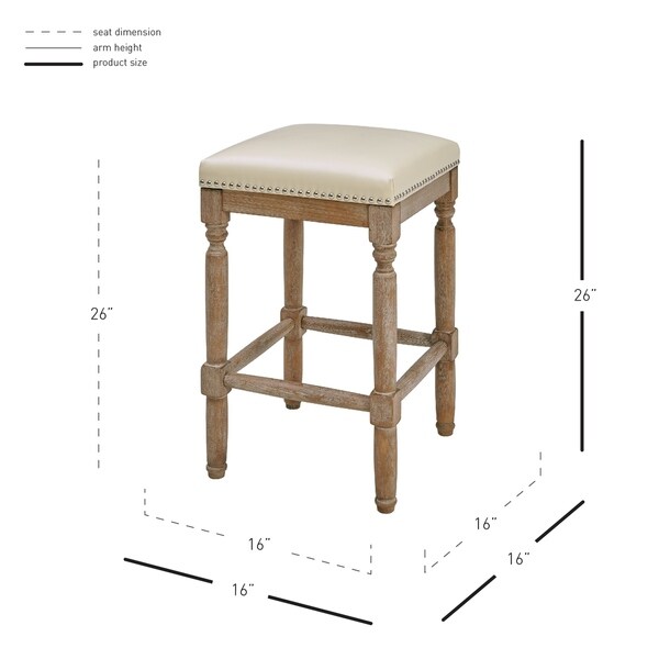 Ernie Bonded Leather Counter Stool