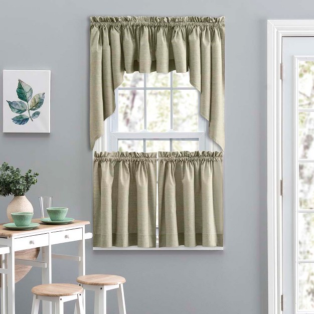 Rod Pocket For Simple Window Tailored Valance 58 quot x15 quot Mist