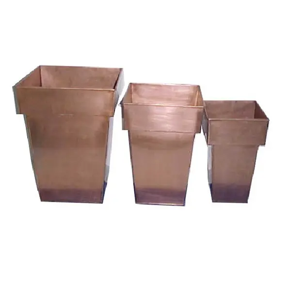 Hot Selling Garden accessories metal planter sky blue metal flower planters large garden tubs customized flower buckets