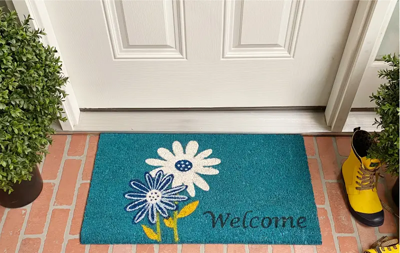 Daisy Welcome Doormat