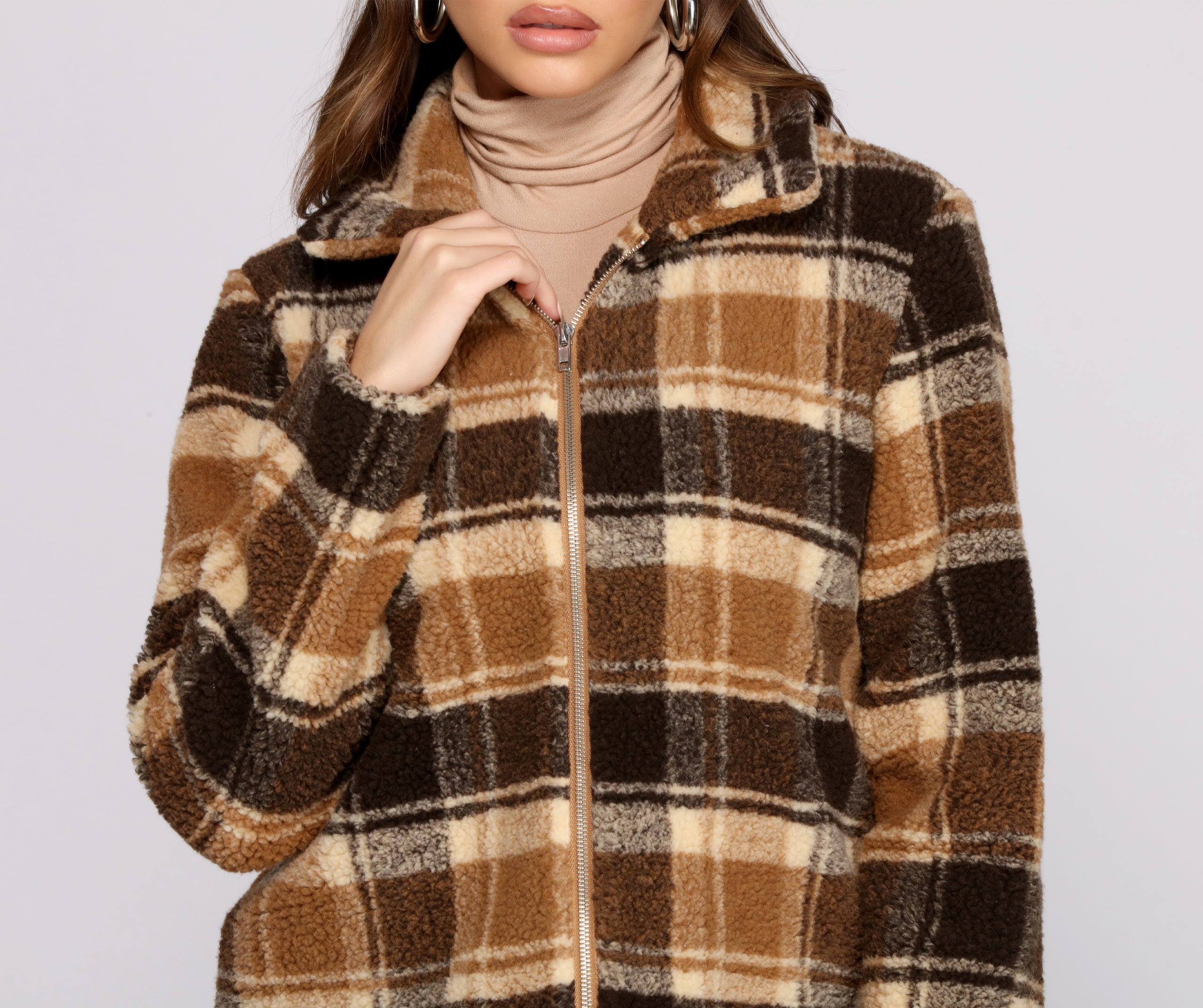 Play On Plaid Wubby Knit Jacket